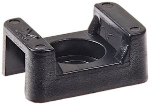Cable Tie Saddle Mount Black (Suitable for Large Cable Ties)